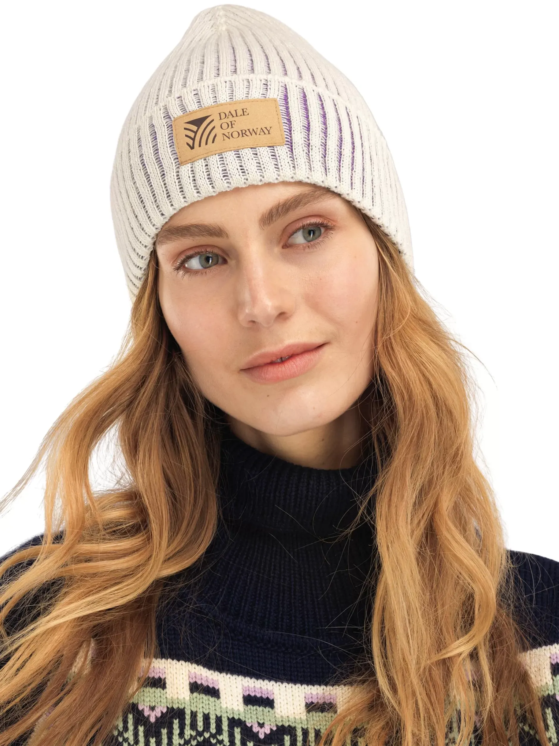 Clearance Dale of Norway Alvoy Lue Norsk Ull White