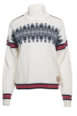 Online Dale of Norway Aspoy Ullgenser Dame Offwhite Rod Navy