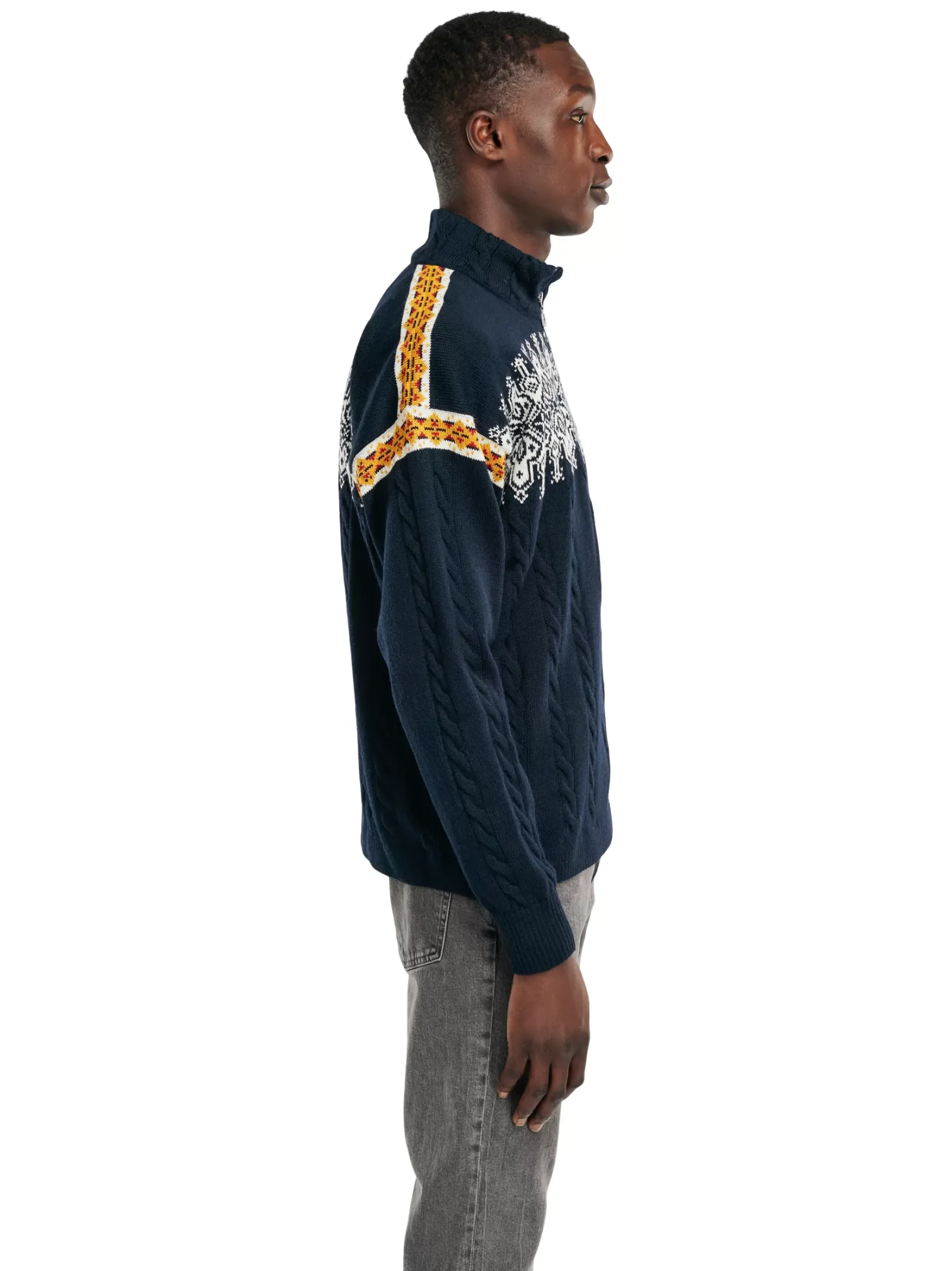 Discount Dale of Norway Aspoy Ullgenser Herre Navy Offwhite