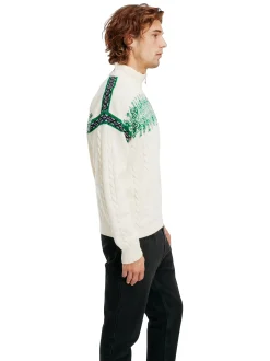 Fashion Dale of Norway Aspoy Ullgenser Herre Offwhite/Gronn