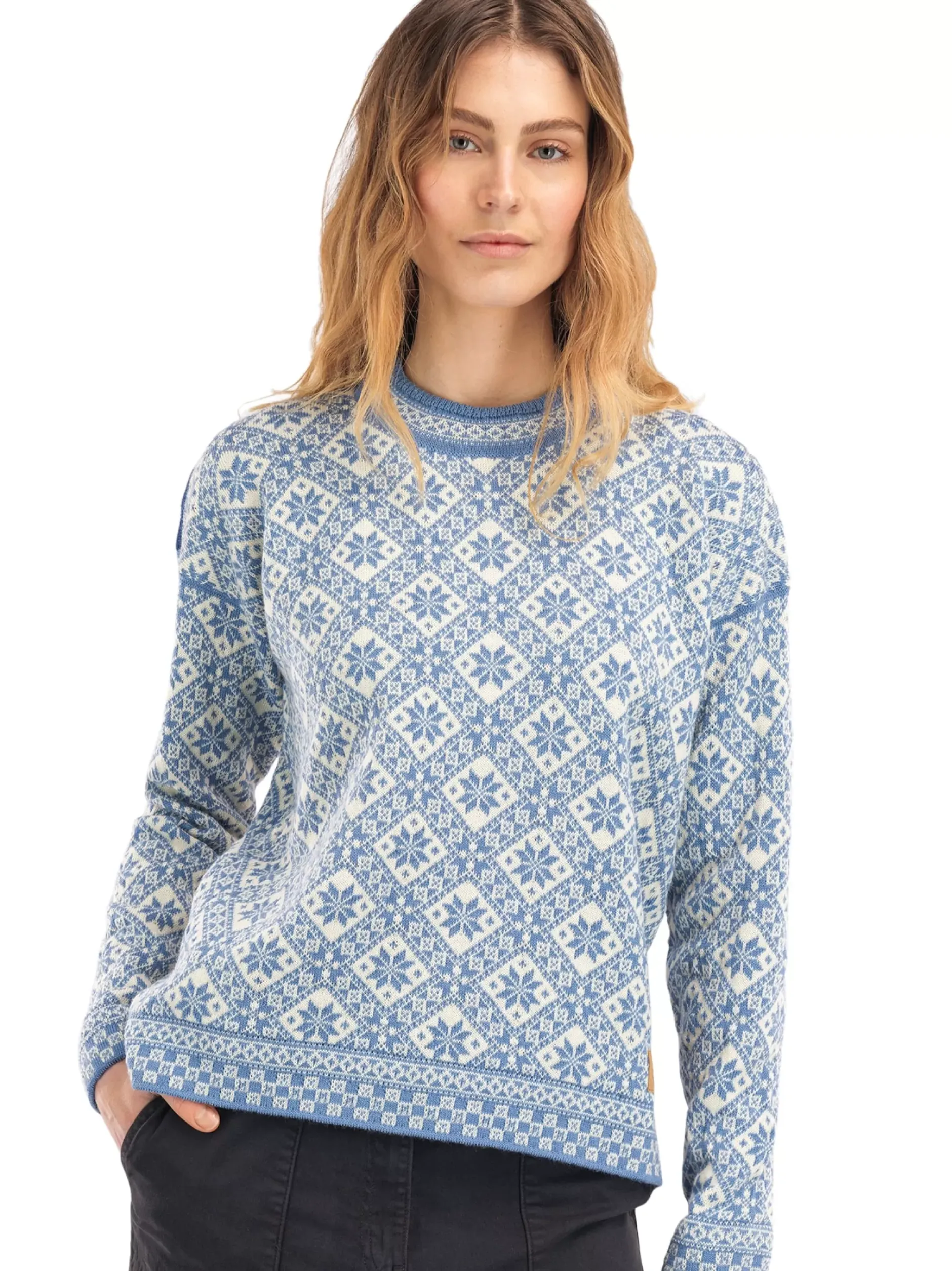 Flash Sale Dale of Norway Bjoroy Ullgenser - Tynn Norsk Ull Lys Bla Offwhite