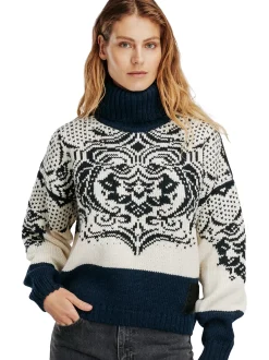 New Dale of Norway Blomdalen Genser Alpakka Offwhite