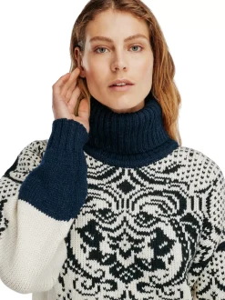 New Dale of Norway Blomdalen Genser Alpakka Offwhite