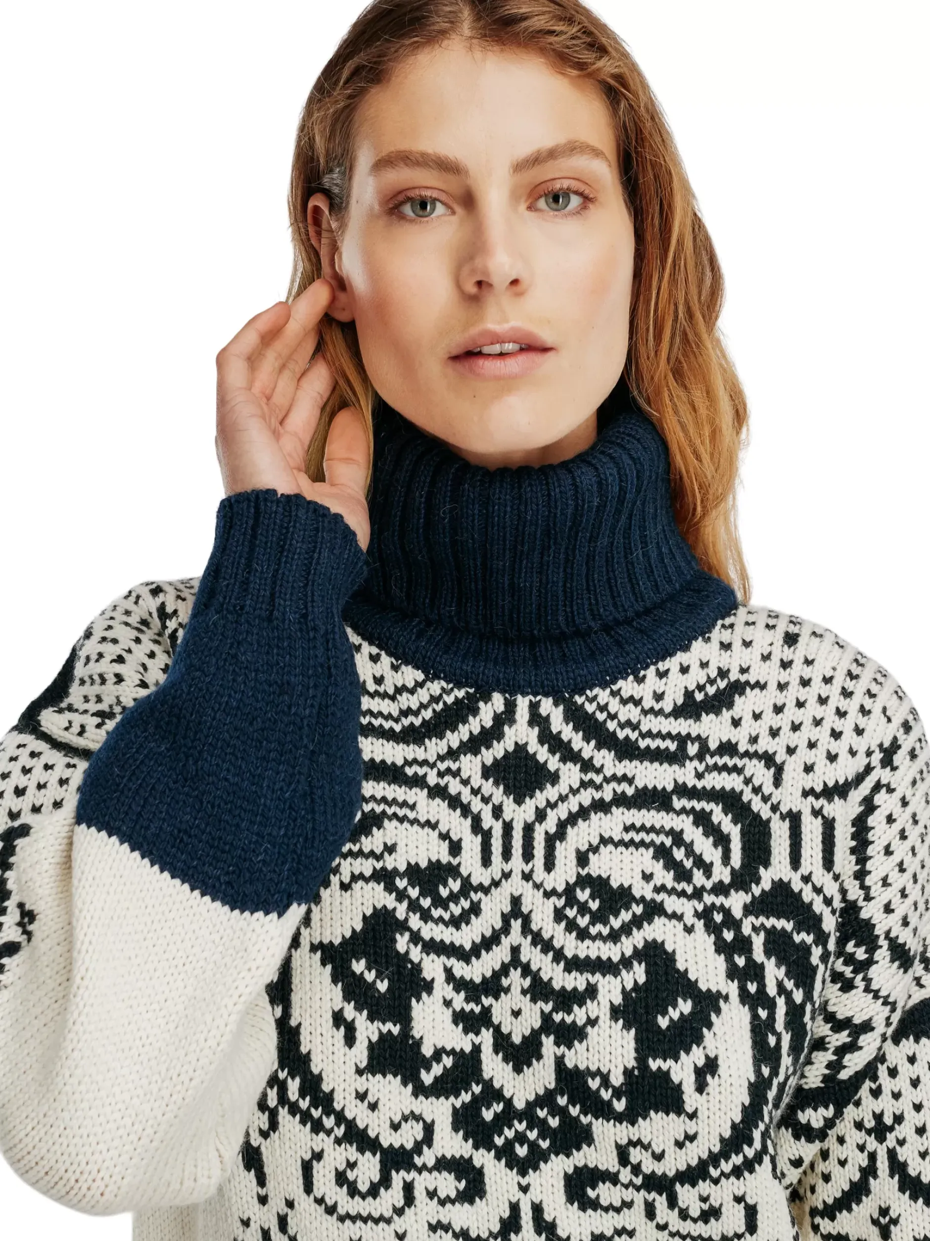 New Dale of Norway Blomdalen Genser Alpakka Offwhite