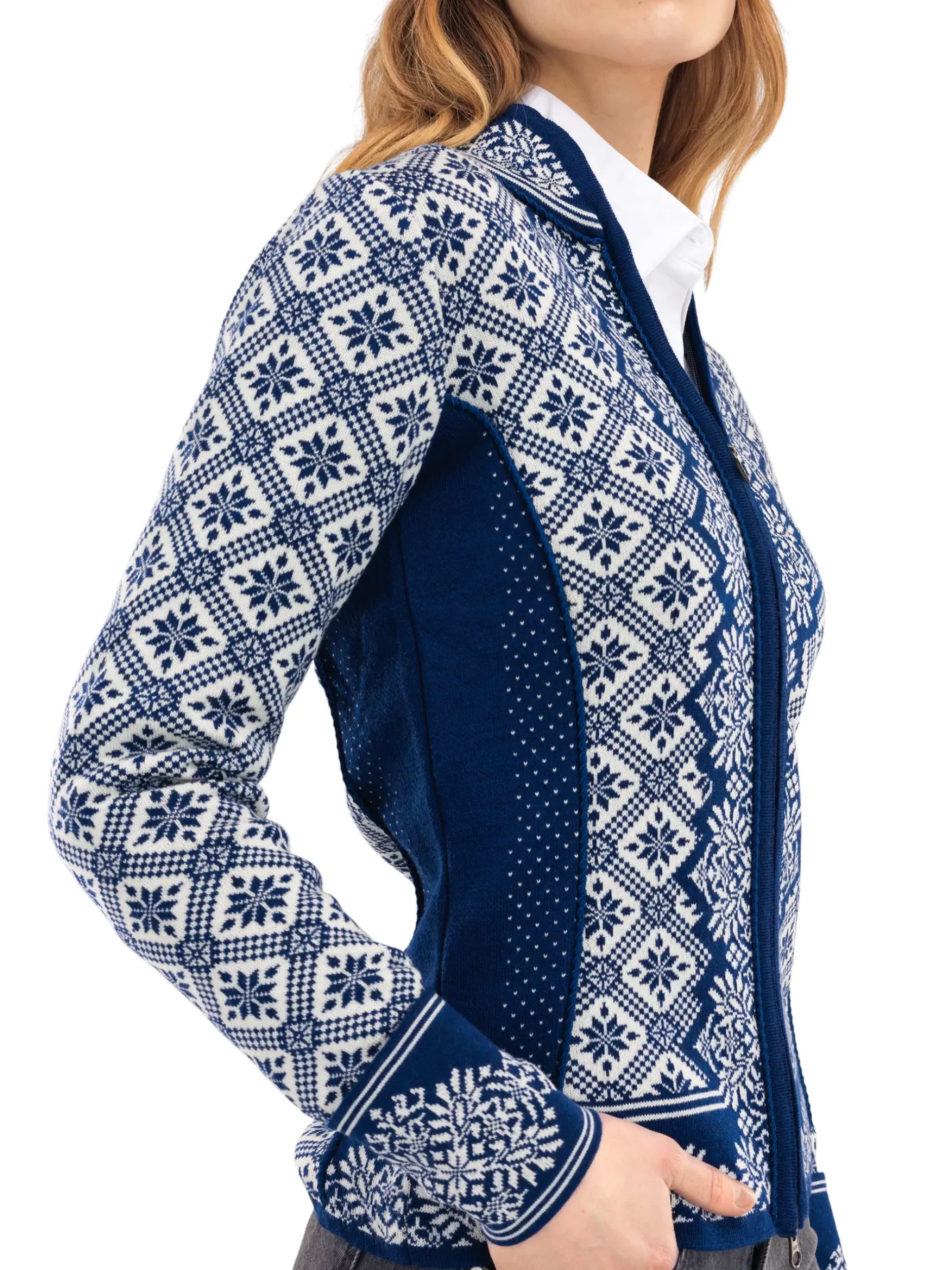 Best Sale Dale of Norway Christiania Ulljakke - Merino Ultramarine