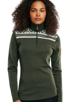 Clearance Dale of Norway Cortina Basic Ullgenser Merino Mork Gronn