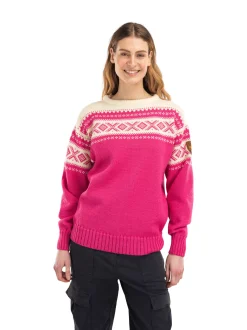 Hot Dale of Norway Cortina 1956 Unisex Genser - Norsk Ull Rosa