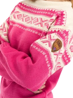Hot Dale of Norway Cortina 1956 Unisex Genser - Norsk Ull Rosa