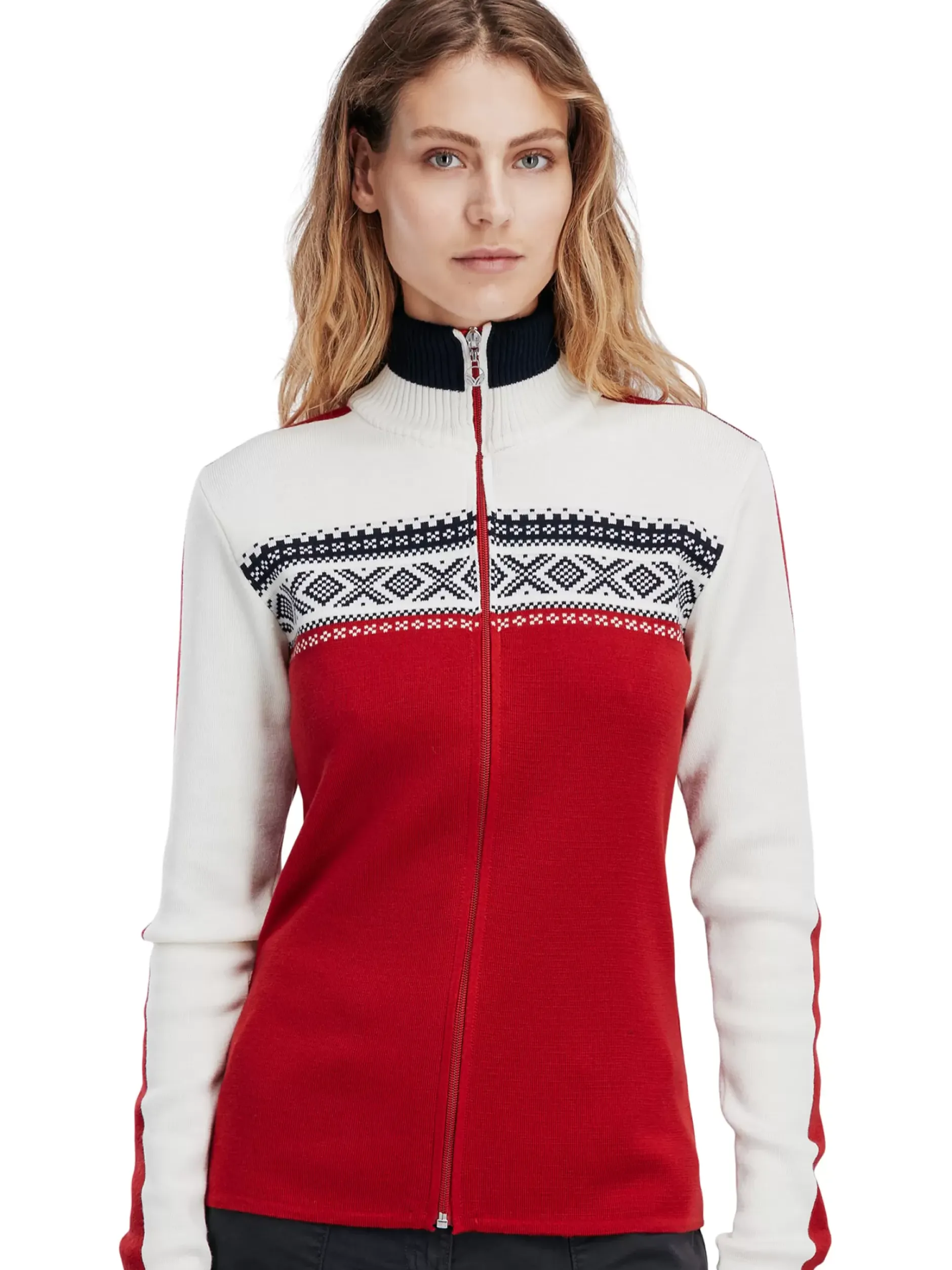 Store Dale of Norway Dystingen Damejakke Rod/Offwhite
