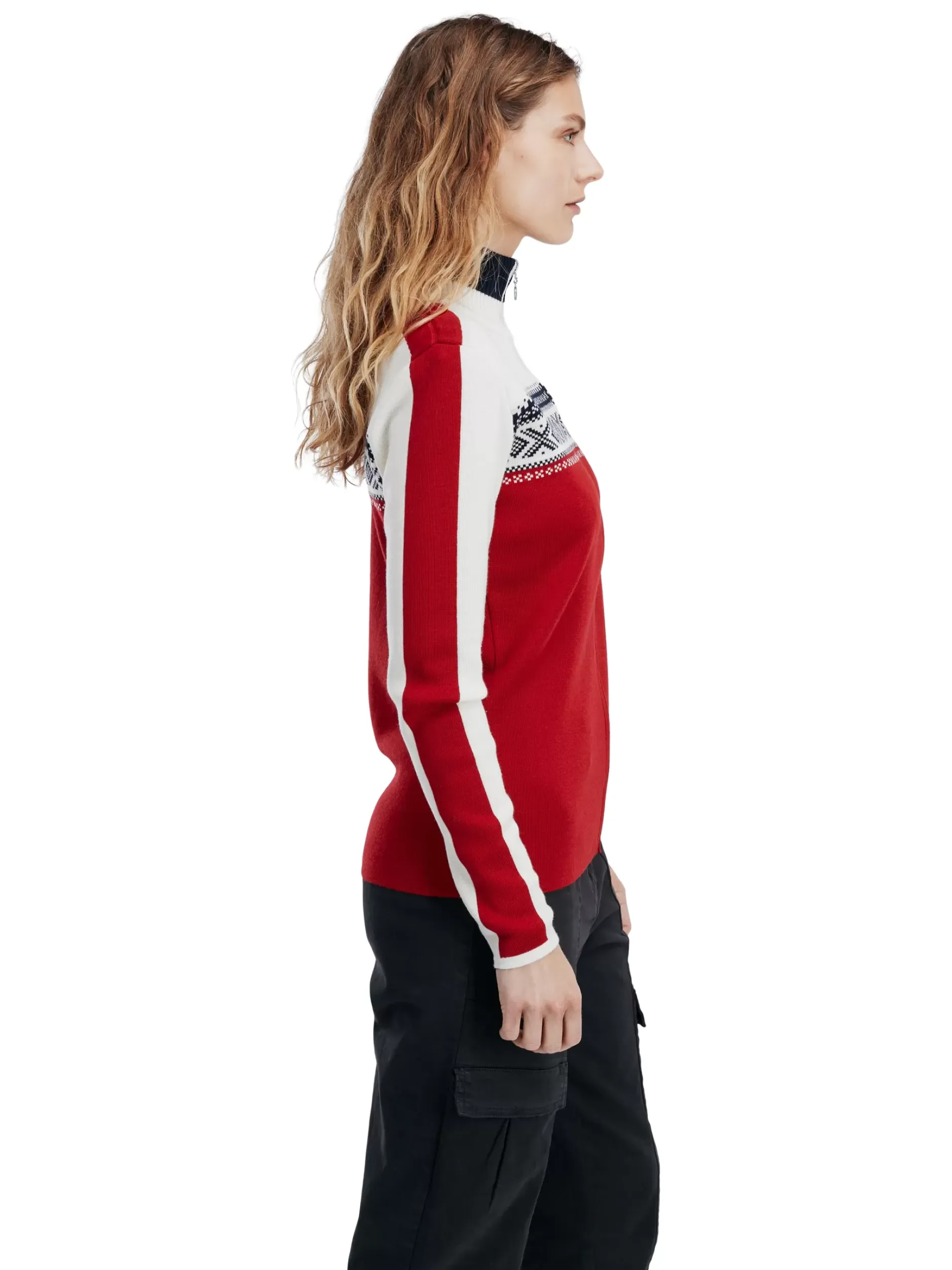 Store Dale of Norway Dystingen Damejakke Rod/Offwhite