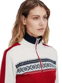 Store Dale of Norway Dystingen Damejakke Rod/Offwhite