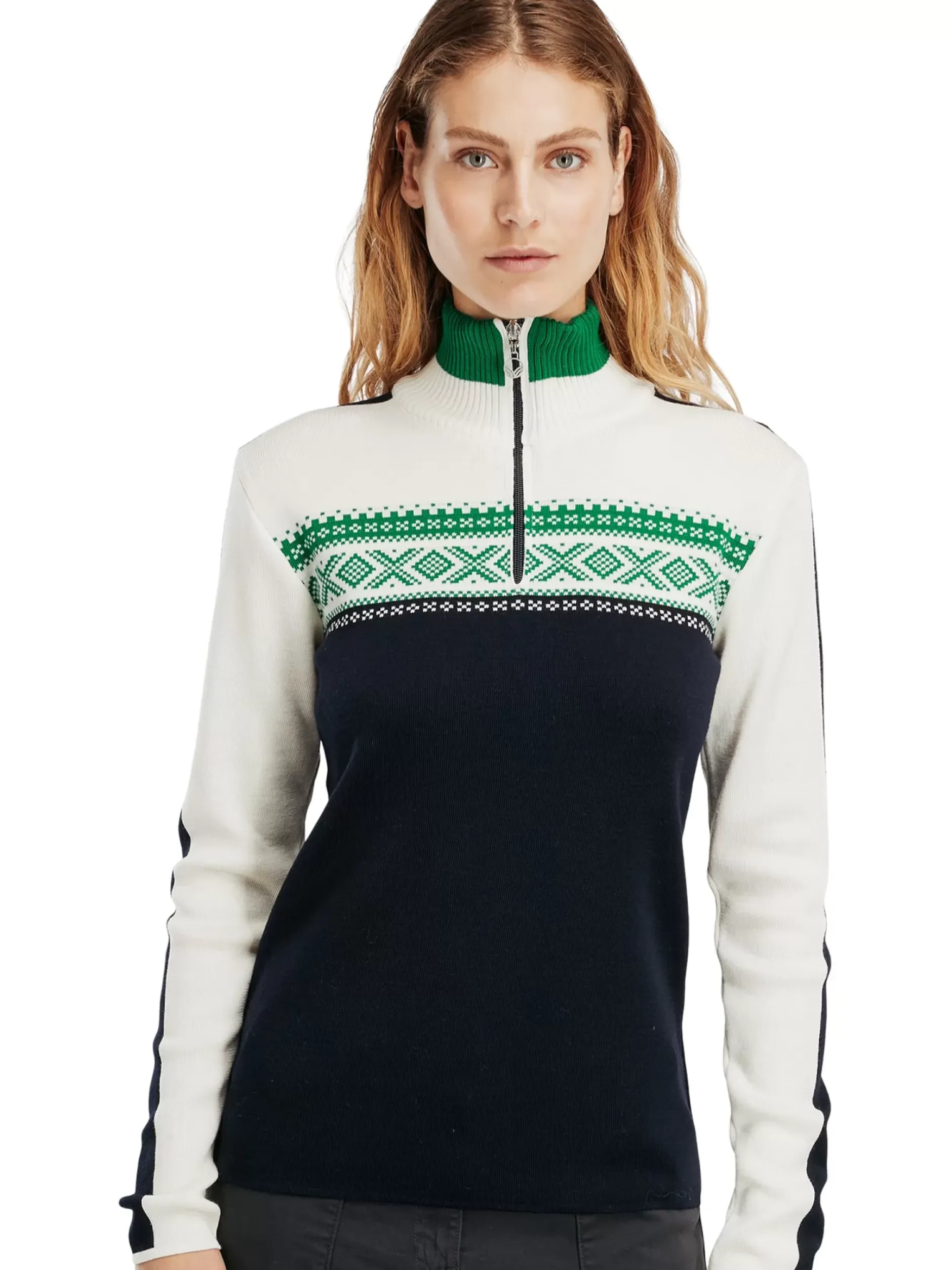 Fashion Dale of Norway Dystingen Merino Ullgenser Dame Mork Bla / Lys Gronn