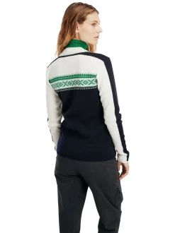 Fashion Dale of Norway Dystingen Merino Ullgenser Dame Mork Bla / Lys Gronn