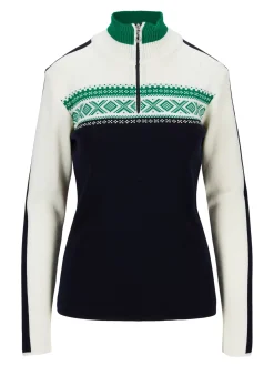Fashion Dale of Norway Dystingen Merino Ullgenser Dame Mork Bla / Lys Gronn
