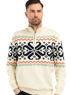 Online Dale of Norway Falkeberg Herregenser Offwhite Sort