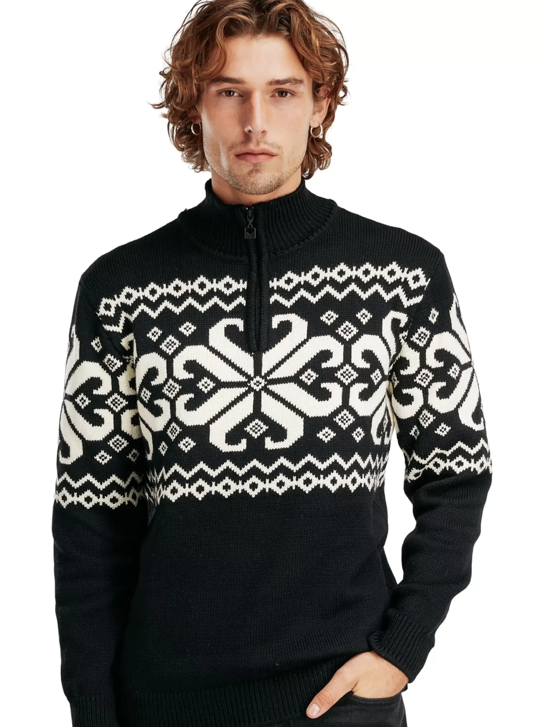 Best Dale of Norway Falkeberg Herregenser Sort Offwhite