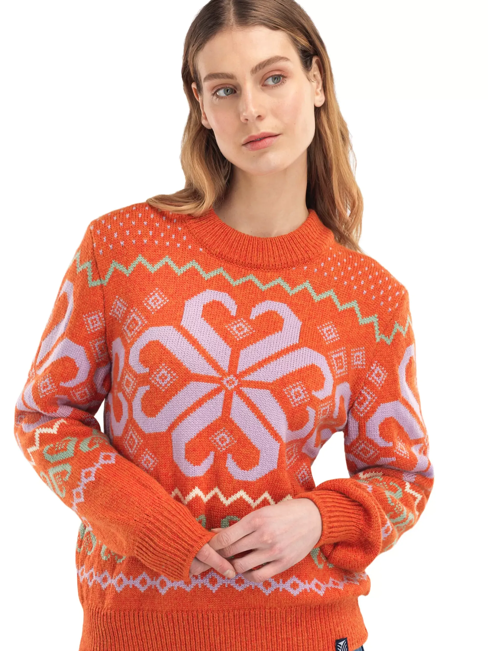 Flash Sale Dale of Norway Falkeberg Ullgenser Dame Orange Lavender