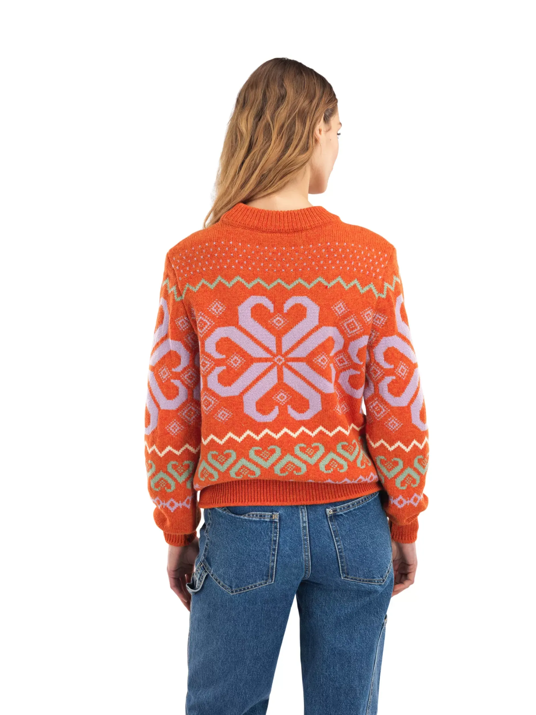 Flash Sale Dale of Norway Falkeberg Ullgenser Dame Orange Lavender