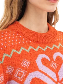 Flash Sale Dale of Norway Falkeberg Ullgenser Dame Orange Lavender