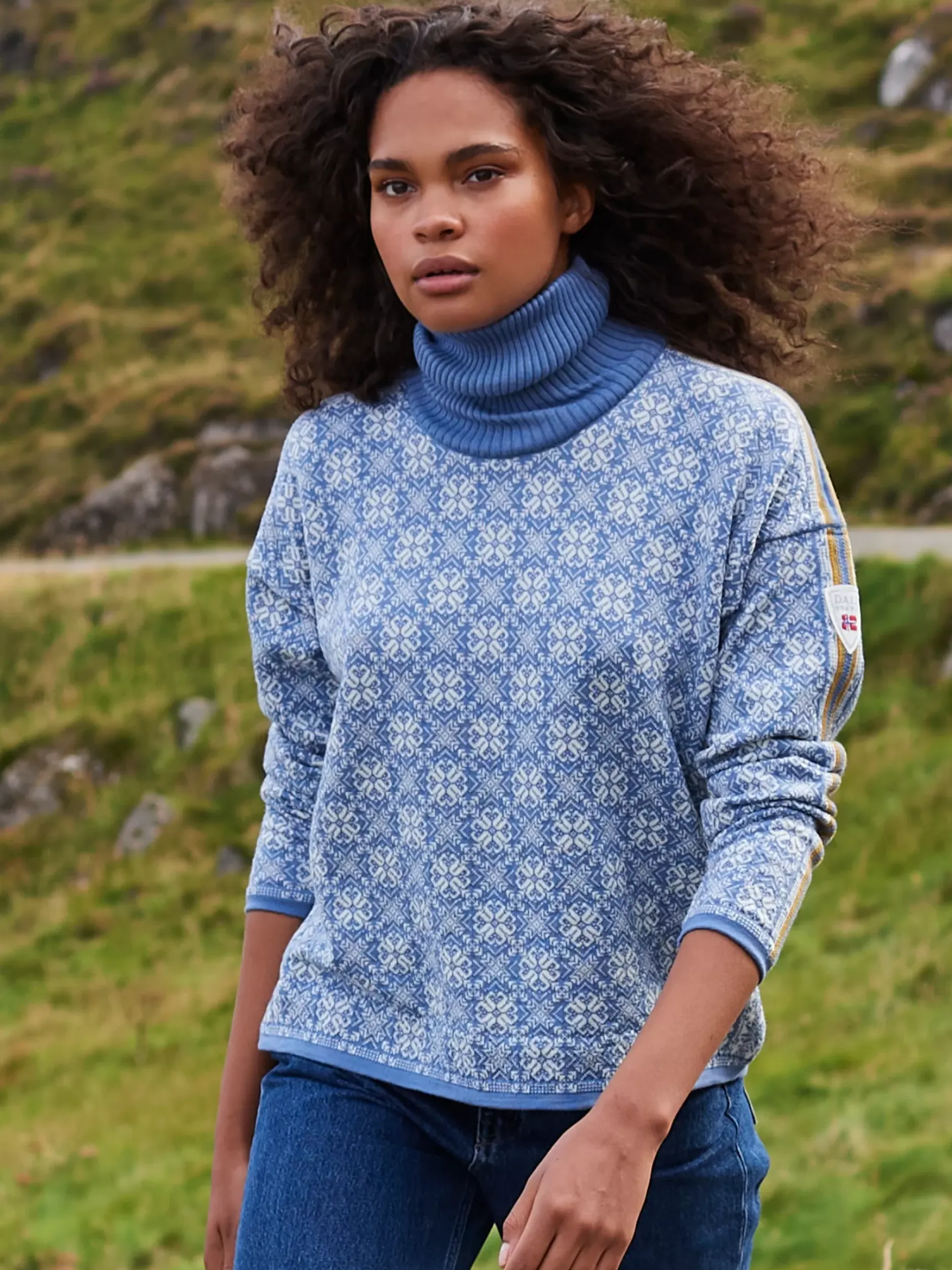 Outlet Dale of Norway Firda Ullgenser - Merino Bla