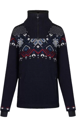 New Dale of Norway Fongen Ullgenser - Vindstopper Mork Bla