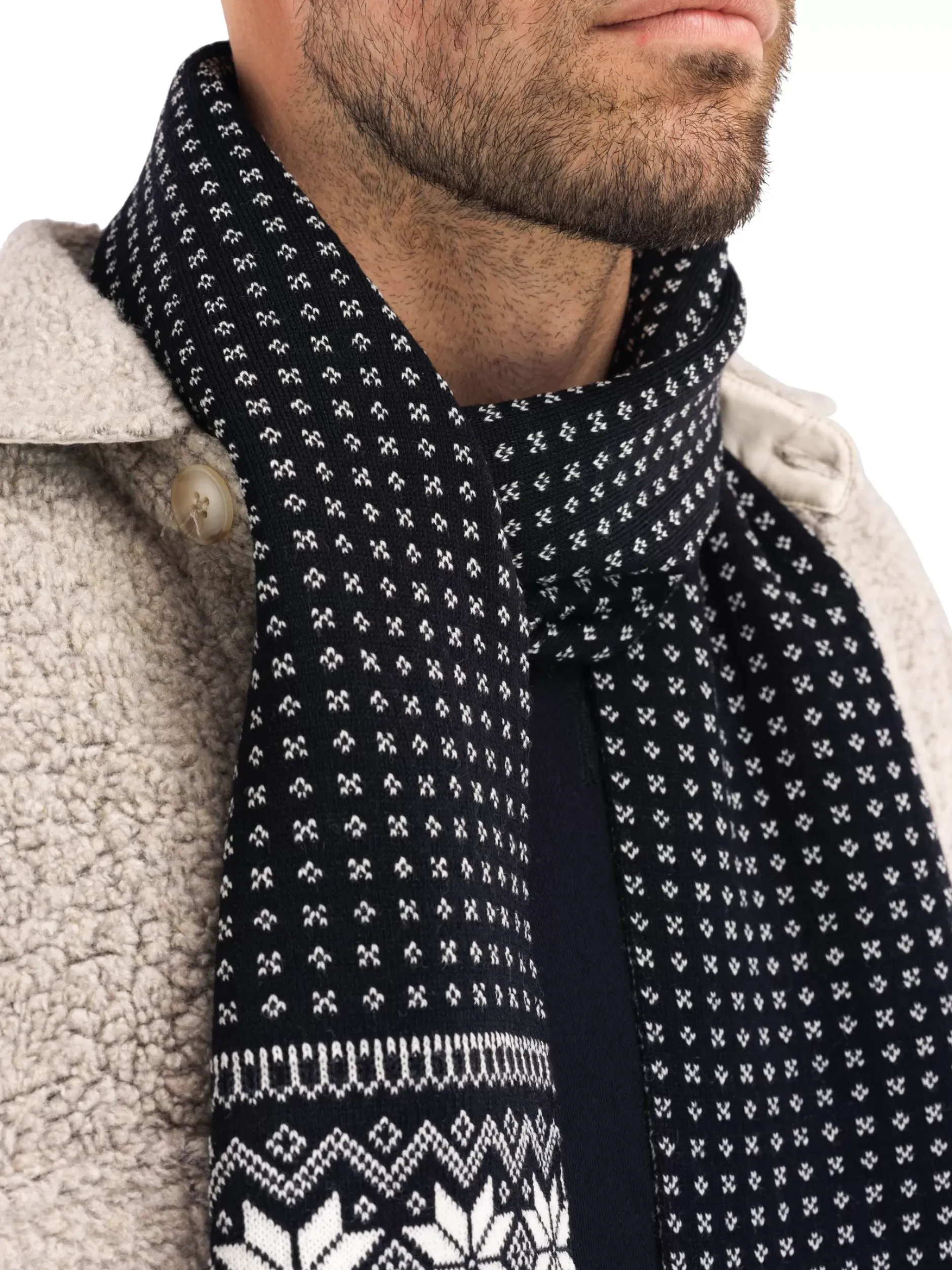 Best Sale Dale of Norway Garmisch Ullskjerf Merino Unisex Sort
