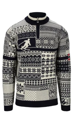 New Dale of Norway History Ullgenser Unisex - Norsk Ull Mork Bla