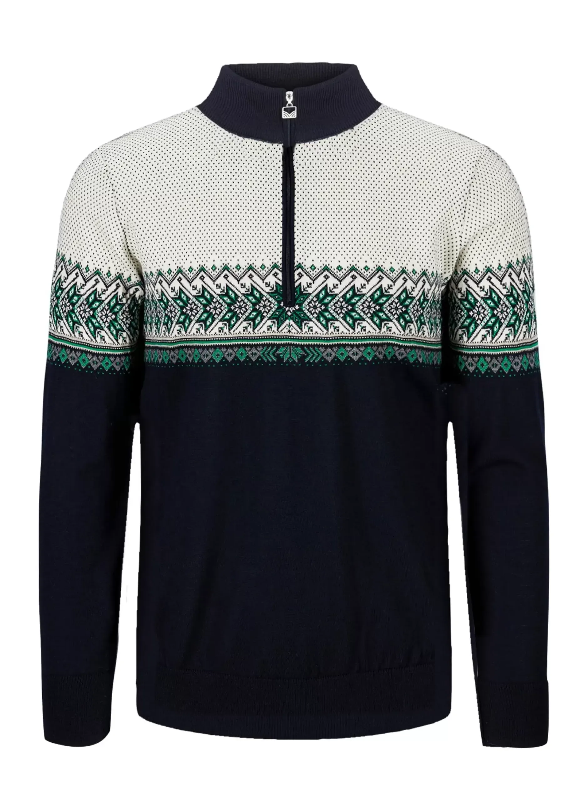 New Dale of Norway Hovden Ullgenser Mork Bla/Lys Gronn