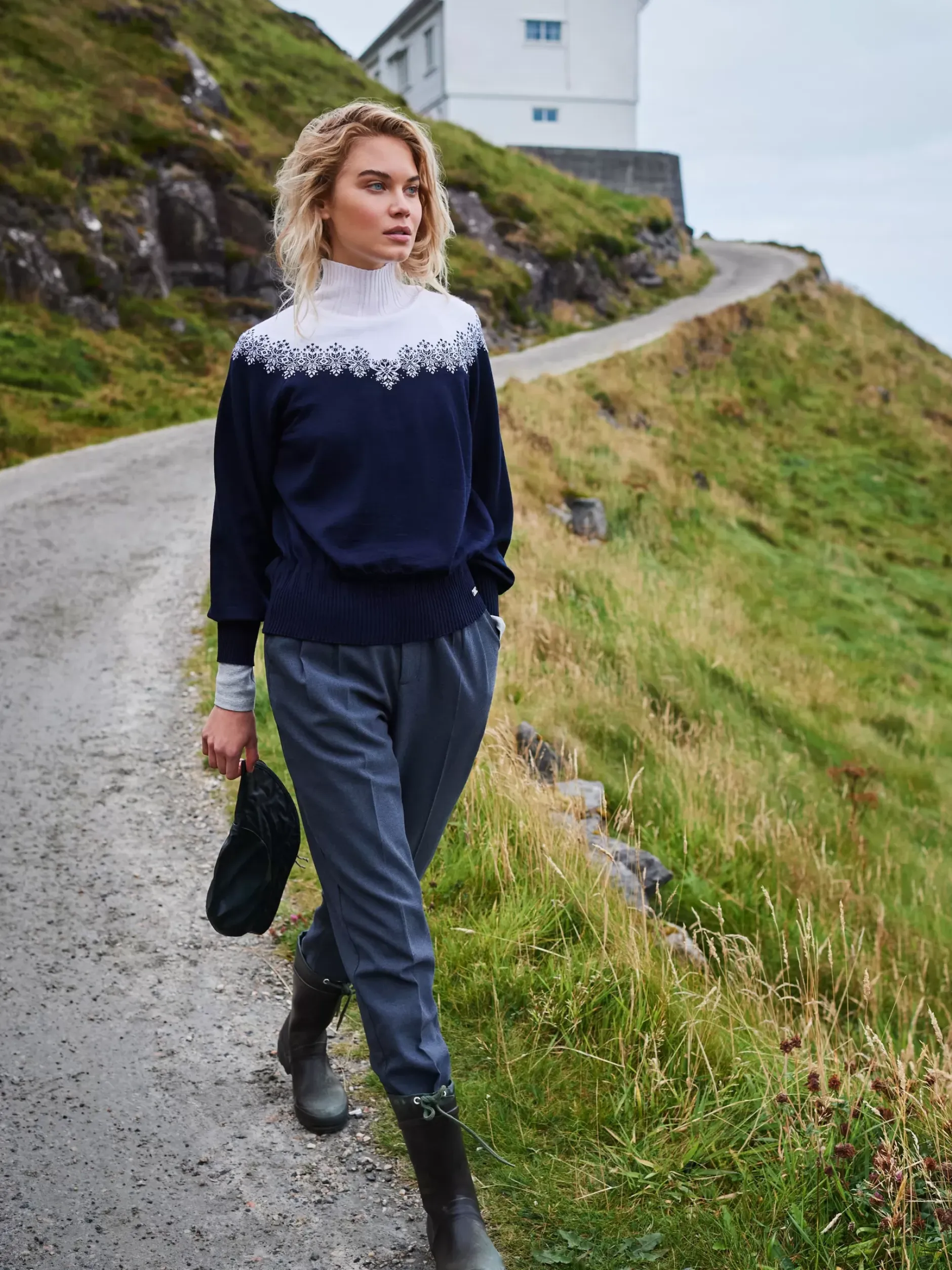 Flash Sale Dale of Norway Isfrid Merino Ullgenser Dame Mork Bla