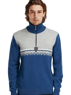 New Dale of Norway Lahti Ullgenser Indigo - Lys Gra - Offwhite