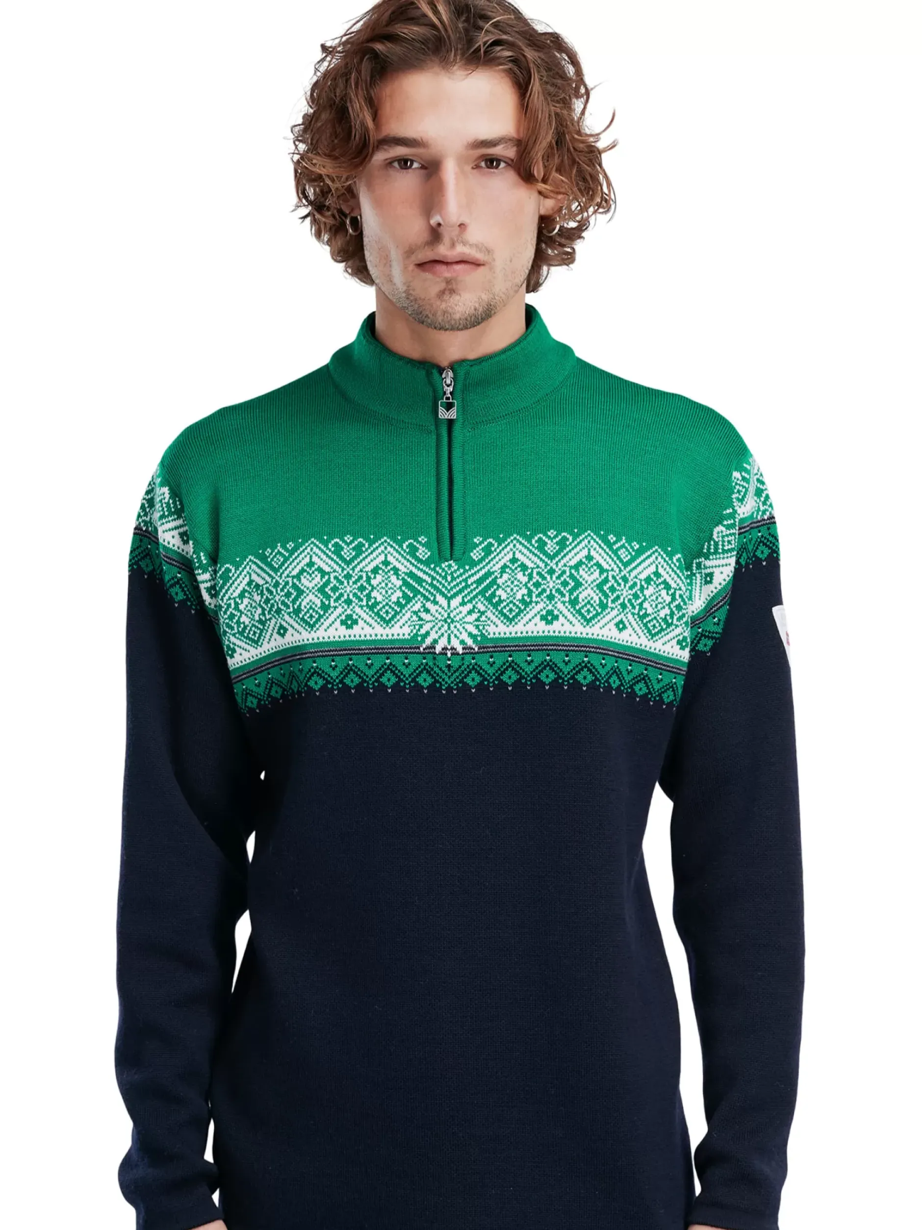 New Dale of Norway Moritz Ullgenser Mork Bla / Lys Gronn