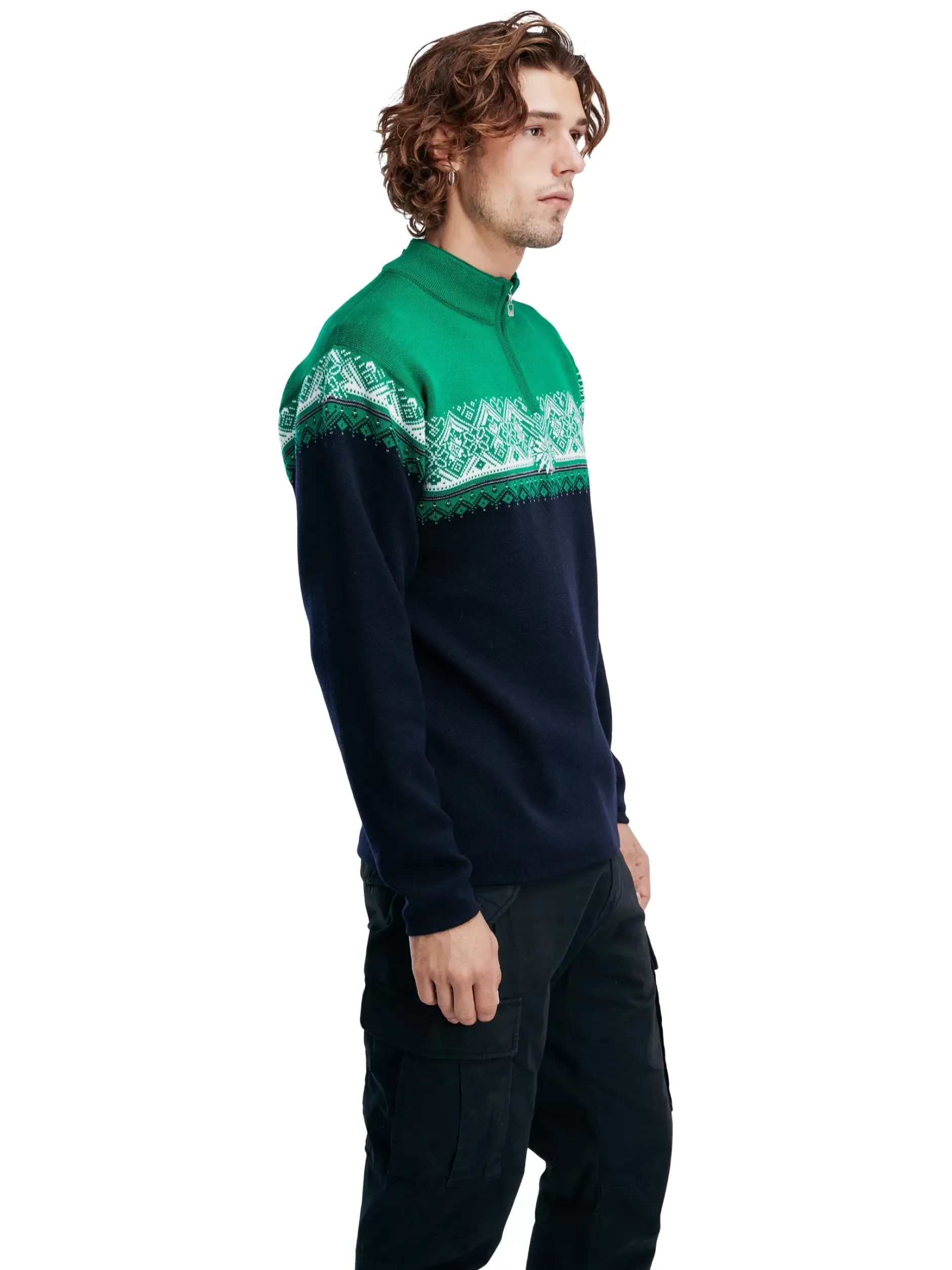 New Dale of Norway Moritz Ullgenser Mork Bla / Lys Gronn