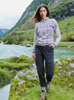 Online Dale of Norway Peace Ullgenser Offwhite Mork Lilla