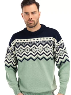 Sale Dale of Norway Randaberg Ullgenser Herre - Merino Lys Gronn