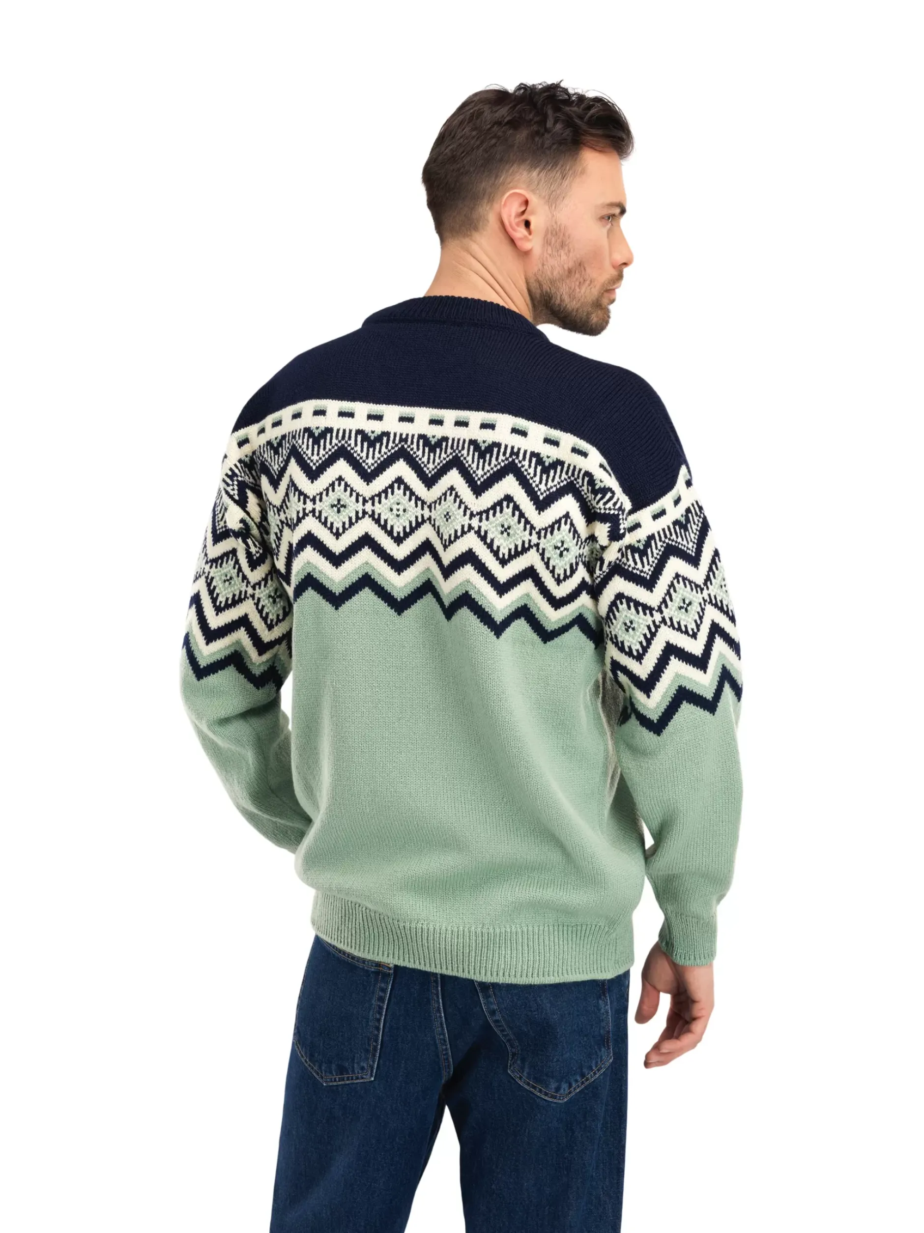 Sale Dale of Norway Randaberg Ullgenser Herre - Merino Lys Gronn