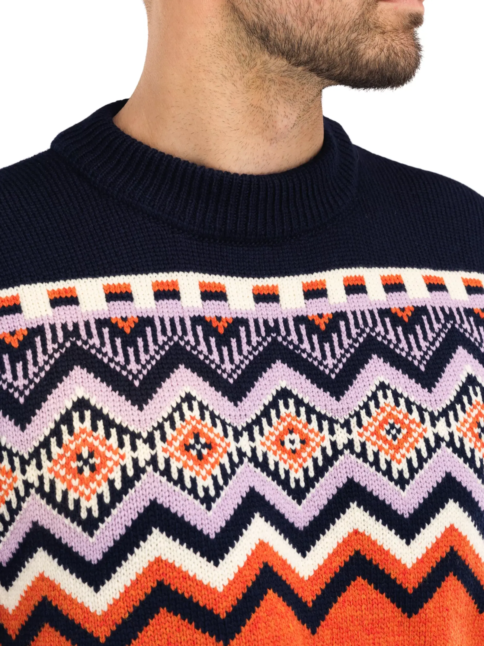 Cheap Dale of Norway Randaberg Ullgenser Herre - Merino Orange Mork Bla