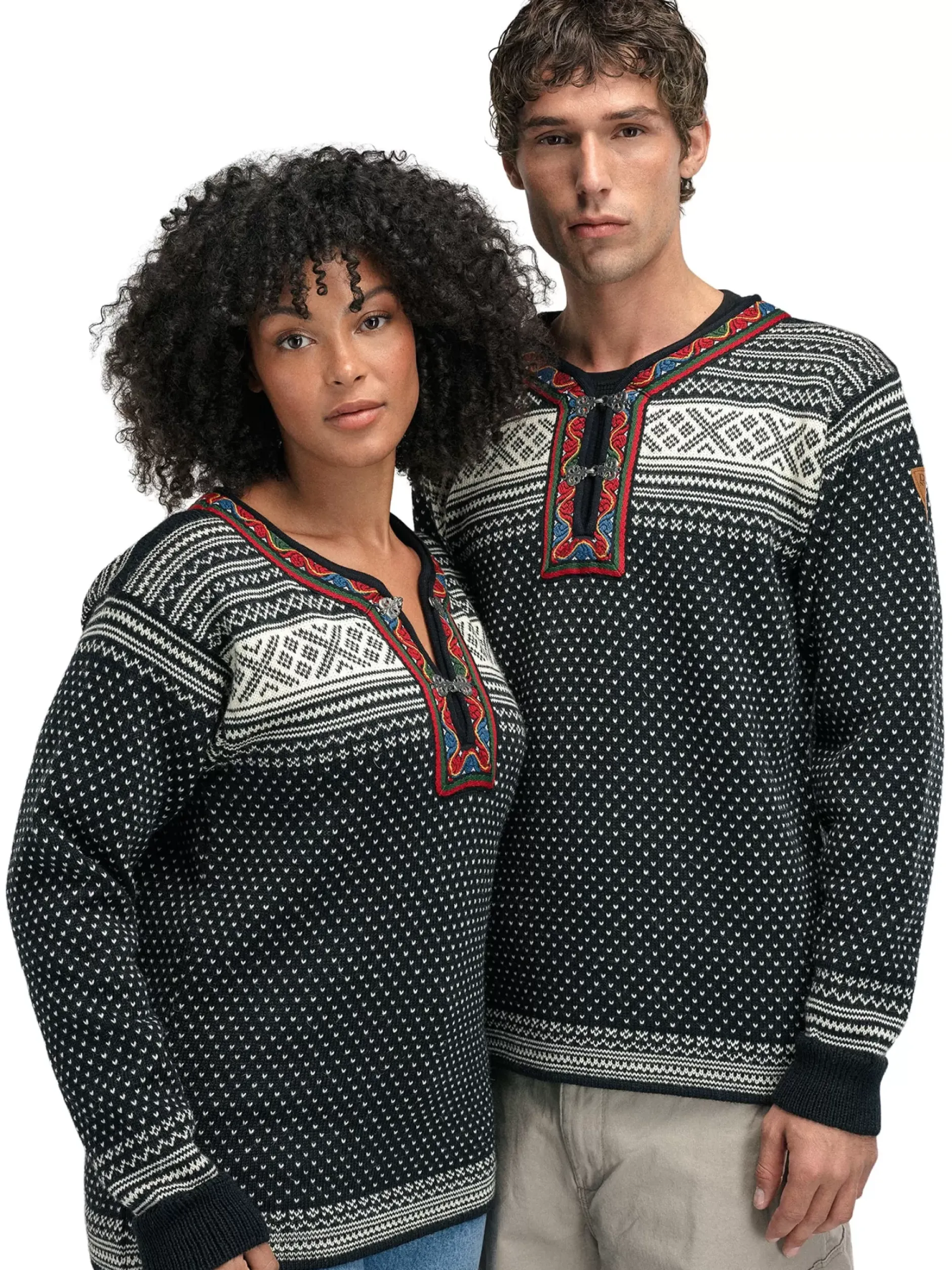 Clearance Dale of Norway Setesdal Genser Unisex - Norsk Ull Sort