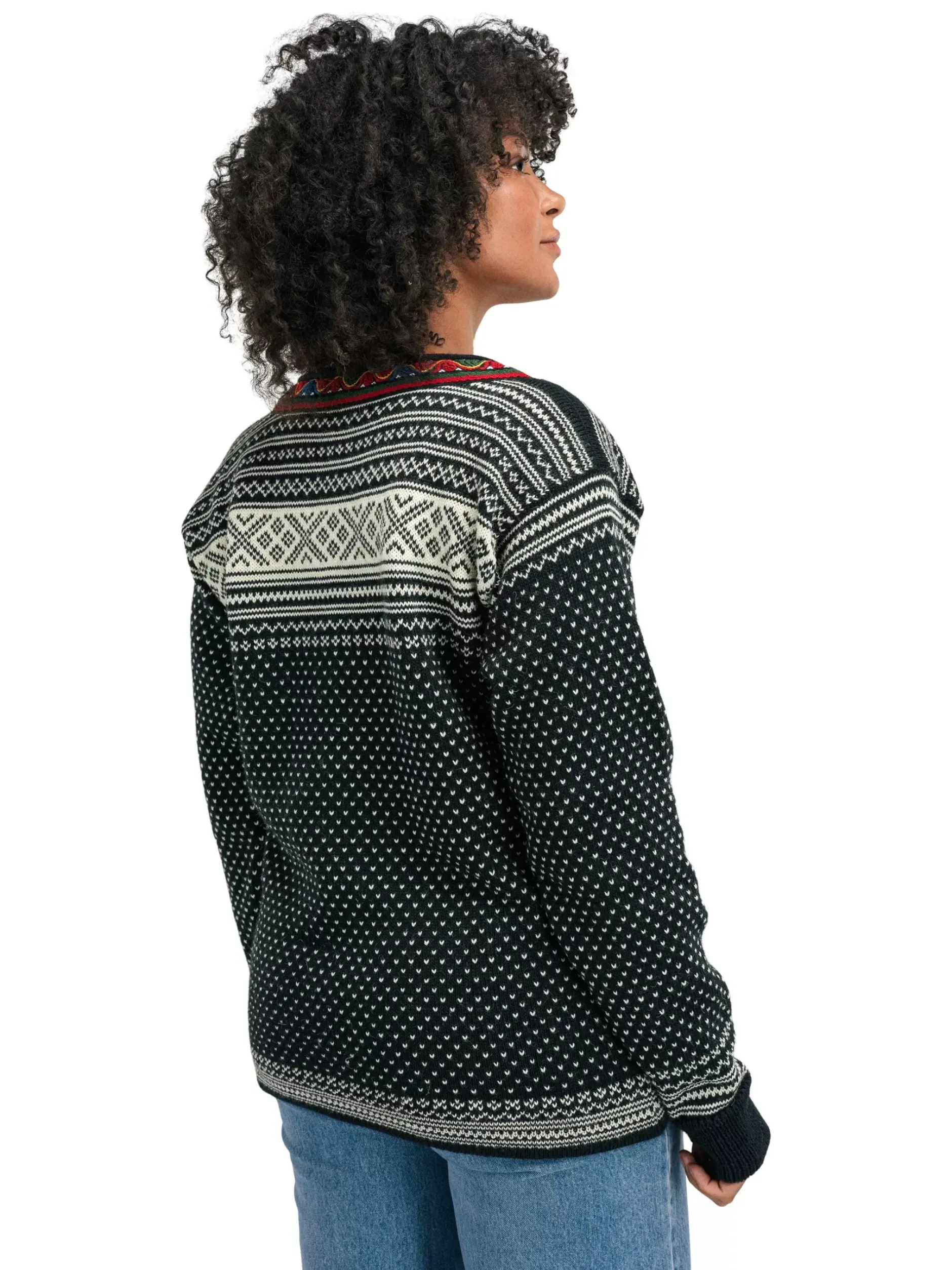 Clearance Dale of Norway Setesdal Genser Unisex - Norsk Ull Sort