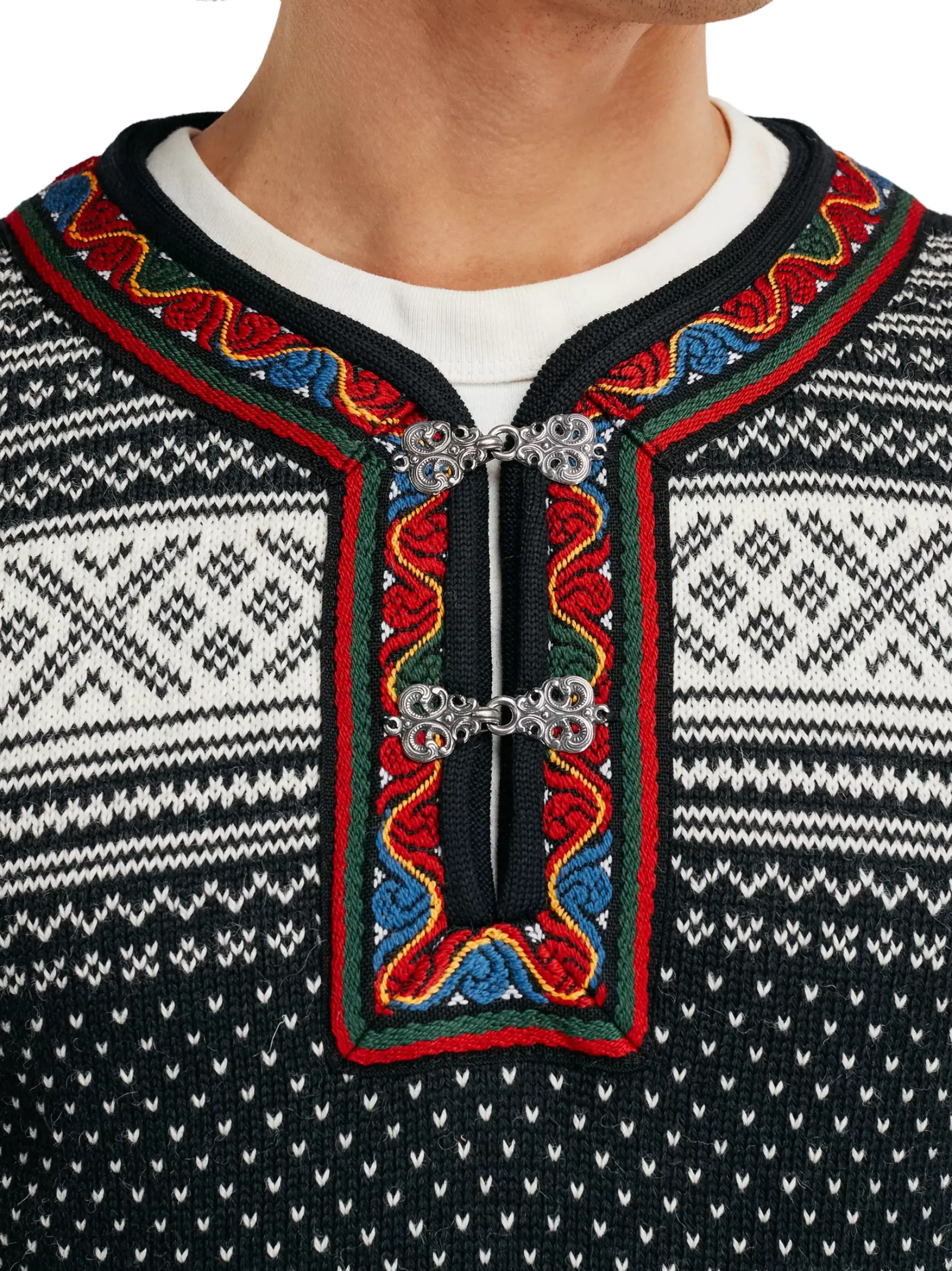 Clearance Dale of Norway Setesdal Genser Unisex - Norsk Ull Sort