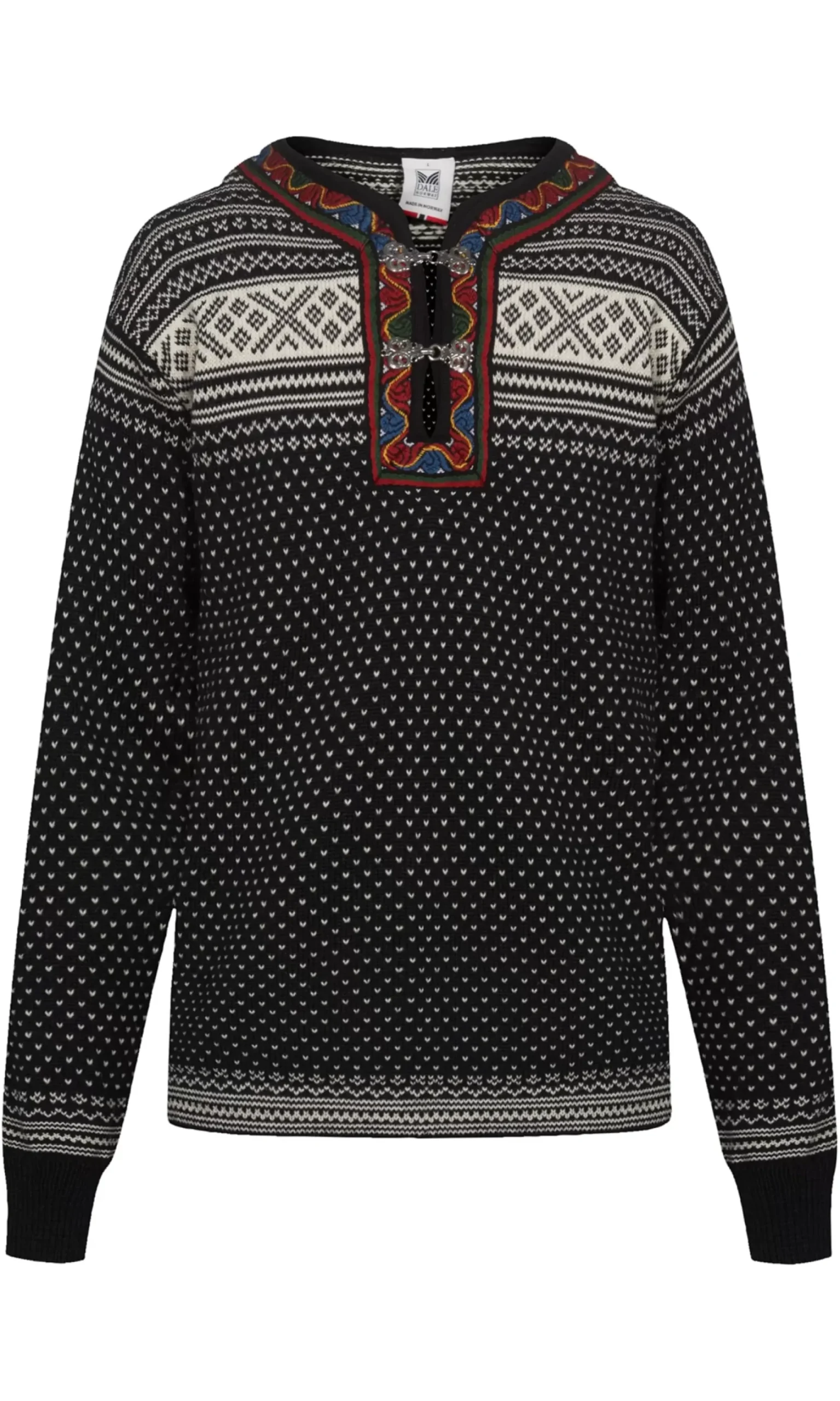 Clearance Dale of Norway Setesdal Genser Unisex - Norsk Ull Sort