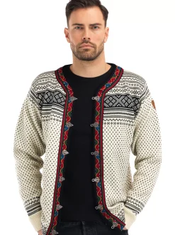 Cheap Dale of Norway Setesdal Lusekofte - Norsk Ull Offwhite/ Sort