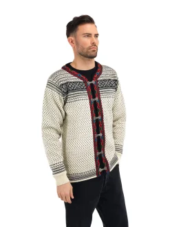Cheap Dale of Norway Setesdal Lusekofte - Norsk Ull Offwhite/ Sort
