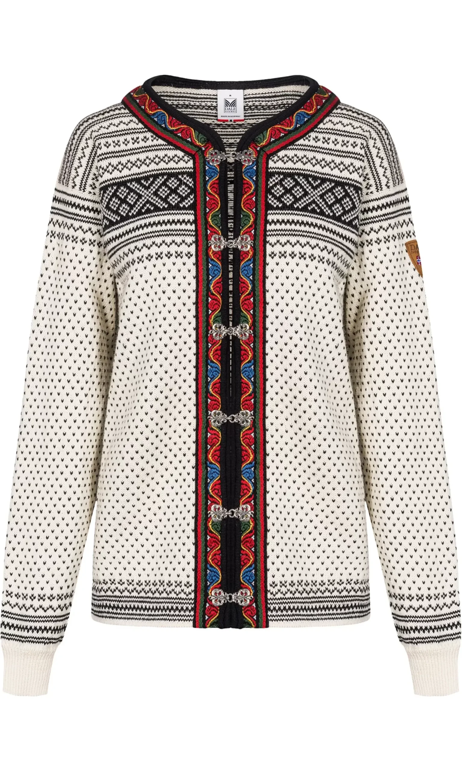 Cheap Dale of Norway Setesdal Lusekofte - Norsk Ull Offwhite/ Sort