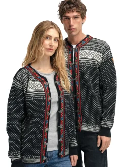 Store Dale of Norway Setesdal Lusekofte - Norsk Ull Sort