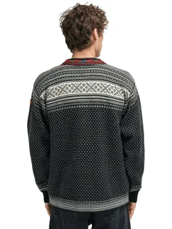 Store Dale of Norway Setesdal Lusekofte - Norsk Ull Sort