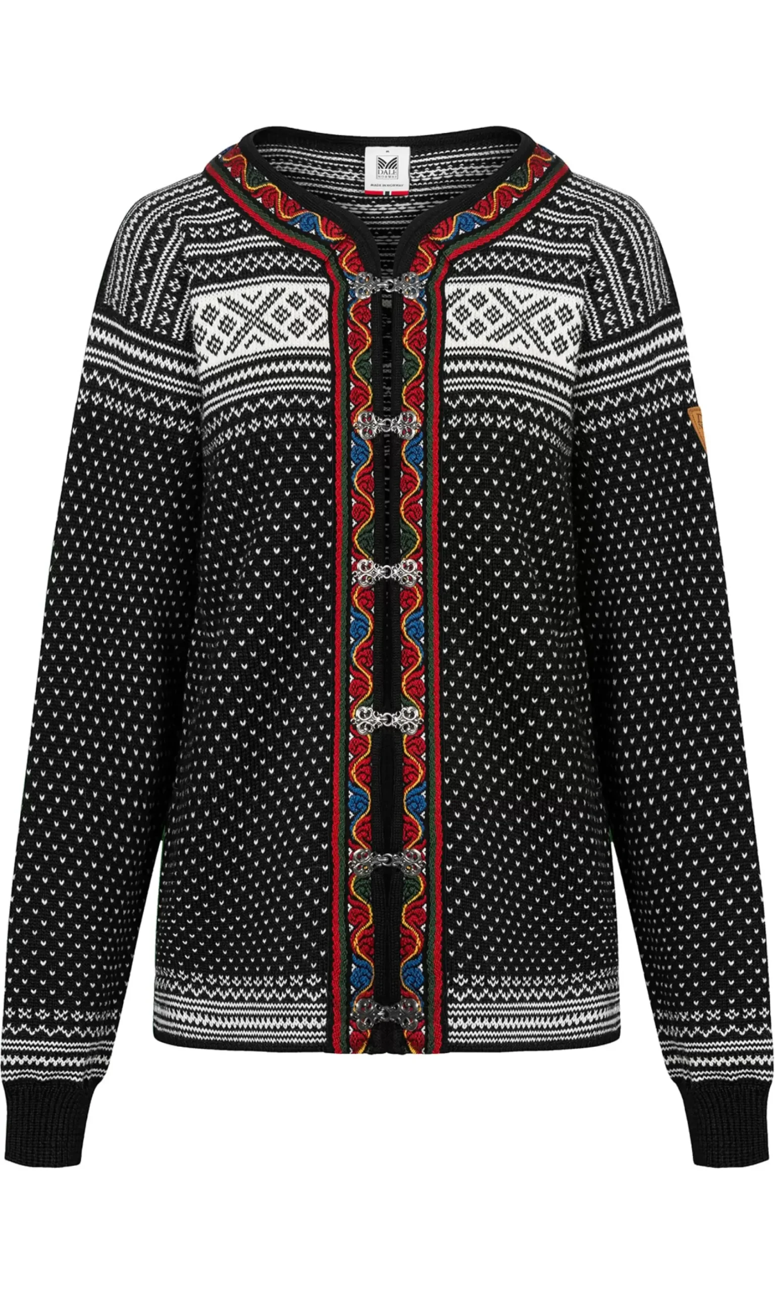 Store Dale of Norway Setesdal Lusekofte - Norsk Ull Sort