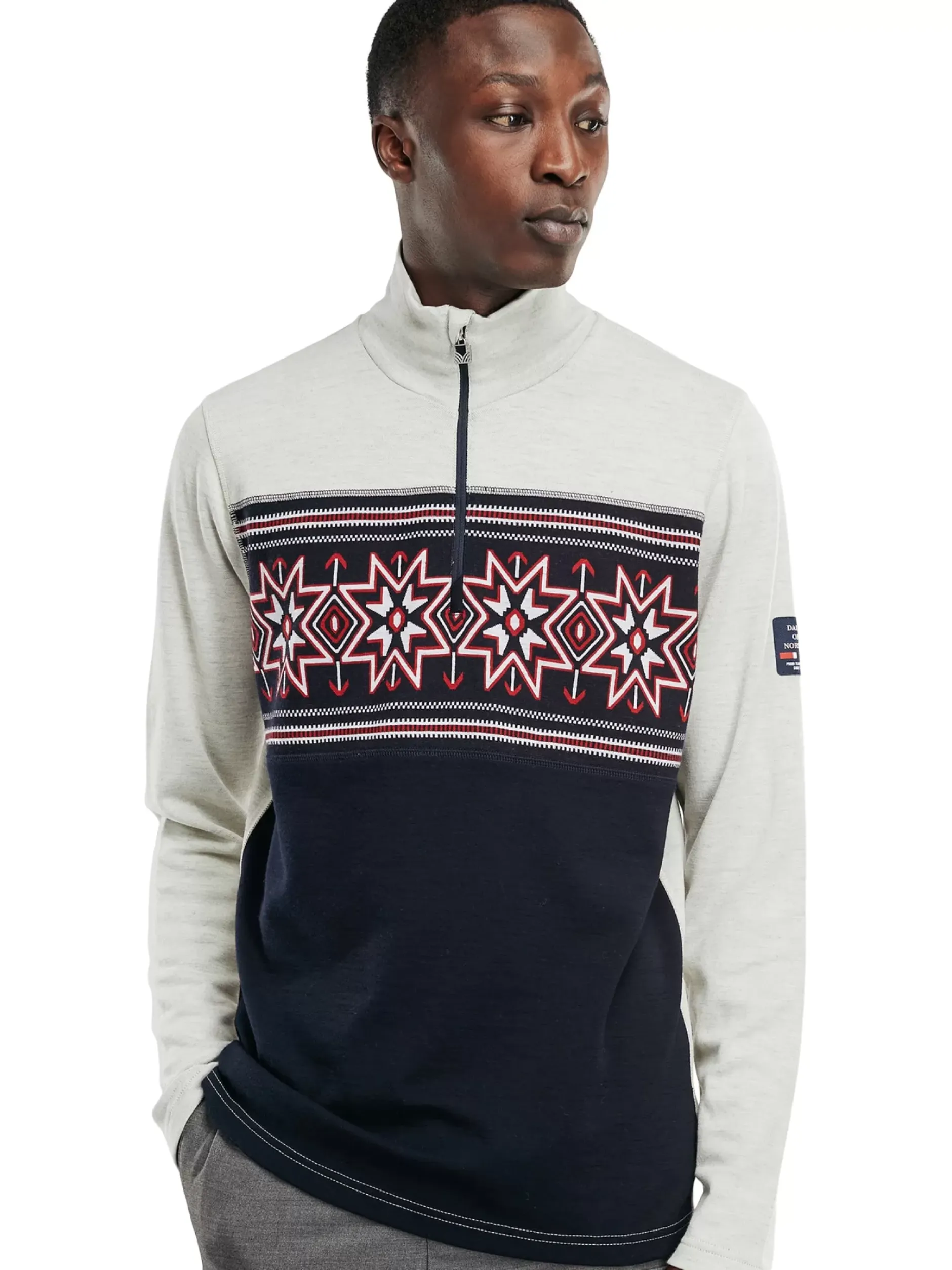 Best Sale Dale of Norway Tindefjell Basic Merino Ullgenser Herre Hvit