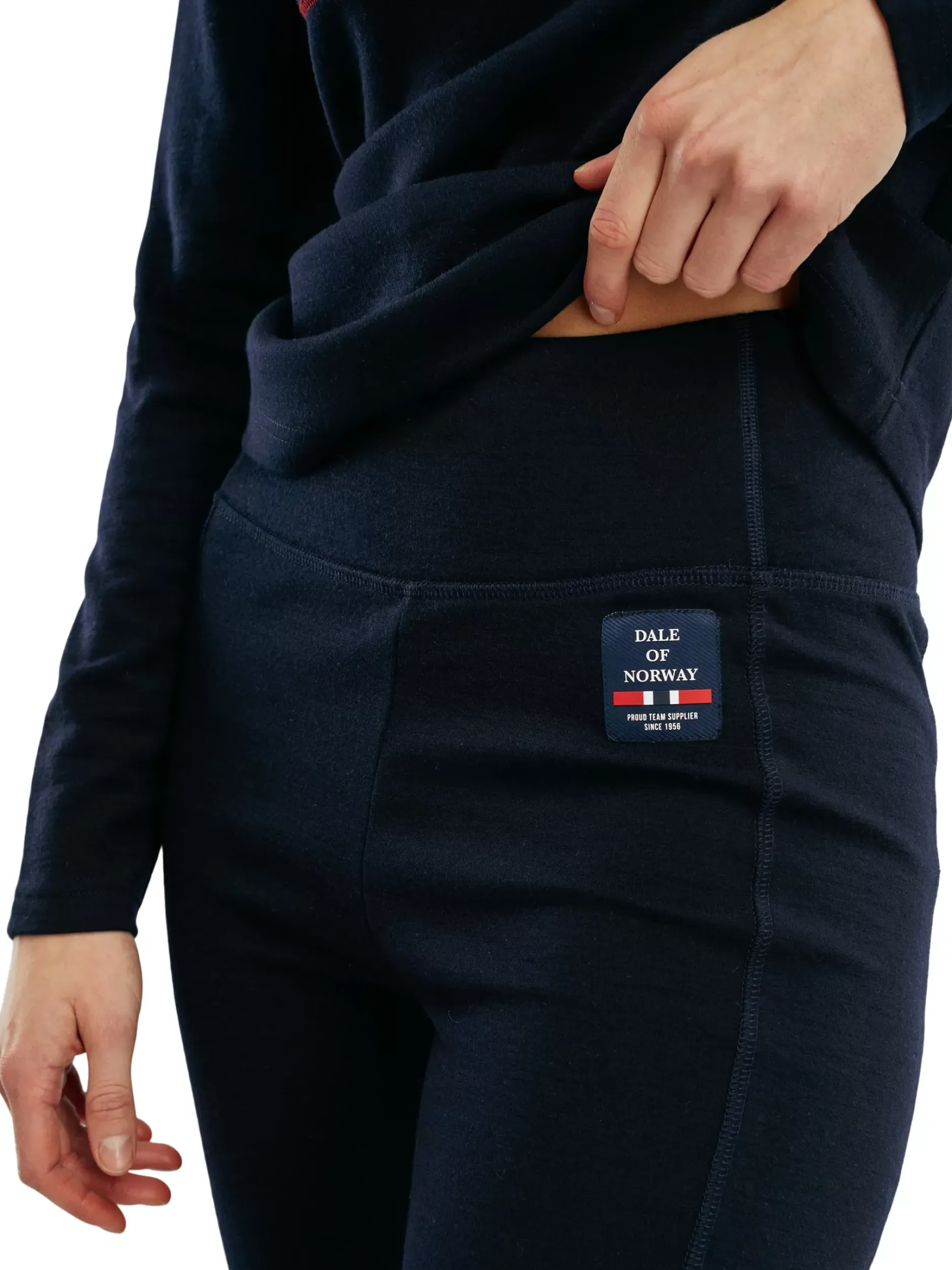 Store Dale of Norway Tindefjell Basic Merino Ull-Leggings Mork Bla