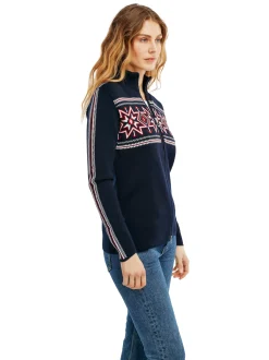 Store Dale of Norway Tindefjell Merino Ulljakke Dame Mork Bla