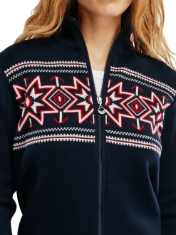 Store Dale of Norway Tindefjell Merino Ulljakke Dame Mork Bla